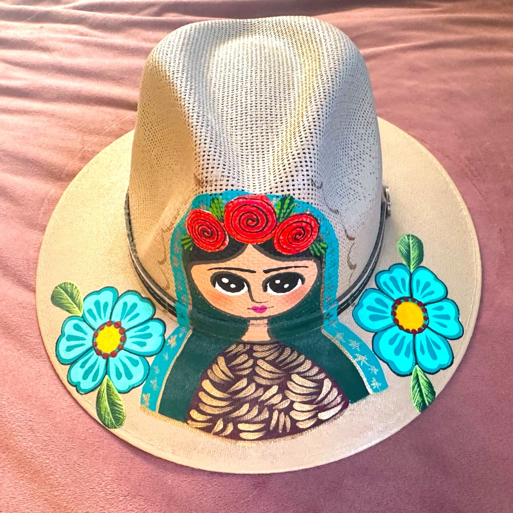 Hand-painted Mexican Sombrero - Old Beristain Sombrero size L